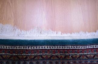 fringe damaged rug, persian rug damaged by vacuum