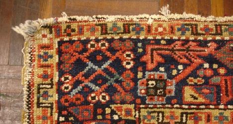 antique persian rug refringing